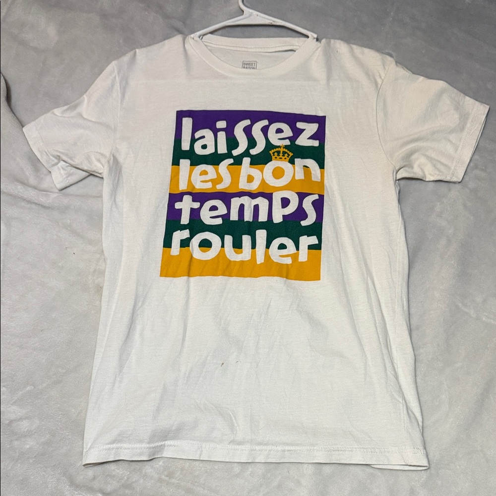 Laissez Les Bon Temps Rouler White T-Shirt
